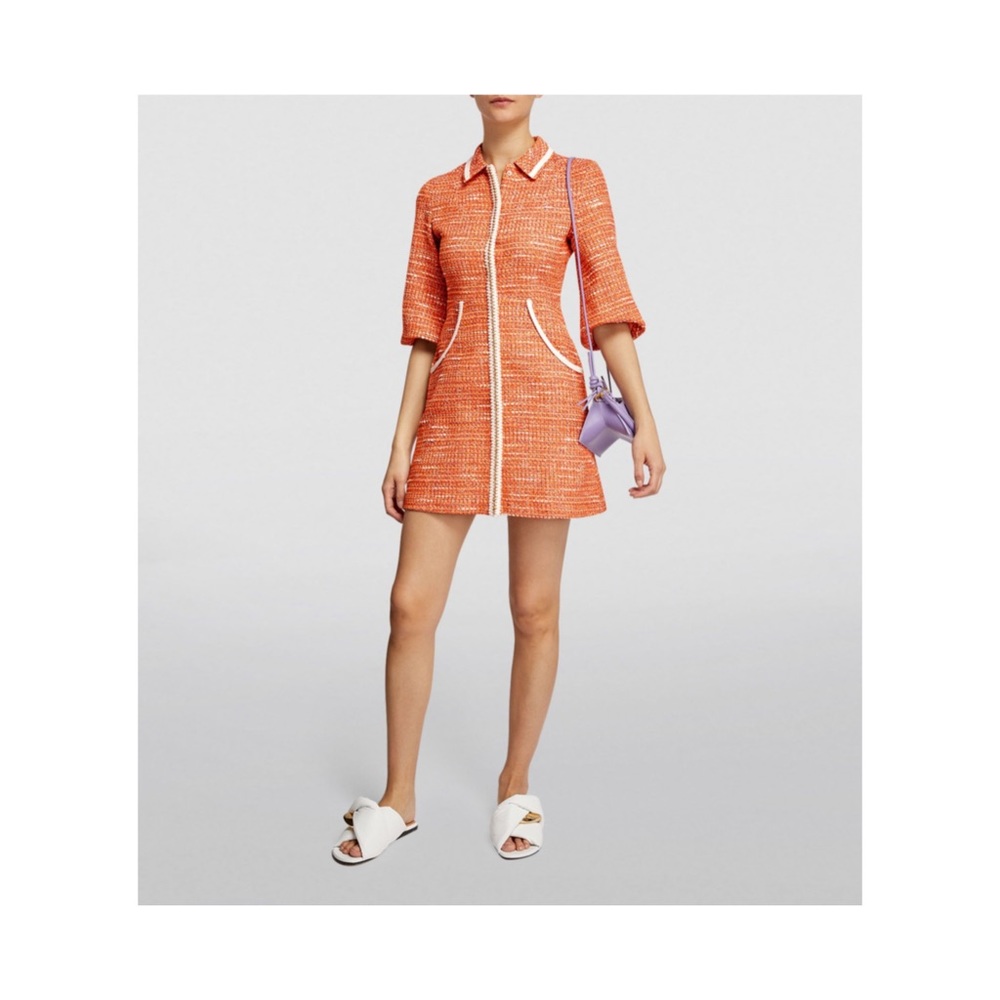 Maje Rimoda Tweed three quarter dress - Picture 4 of 7